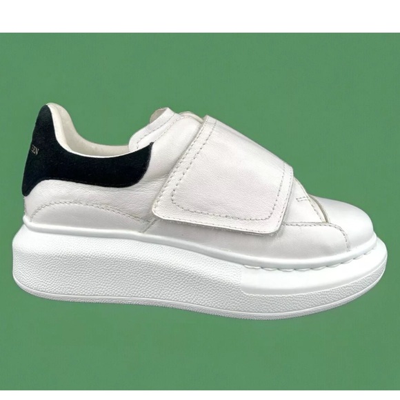 Alexander Mcqueen Molly Oversize Little Kids Leather Sneakers EU 30 - US 12 - Picture 7 of 11